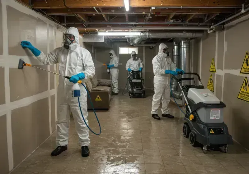 Basement Moisture Removal and Structural Drying process in Windsor, CO